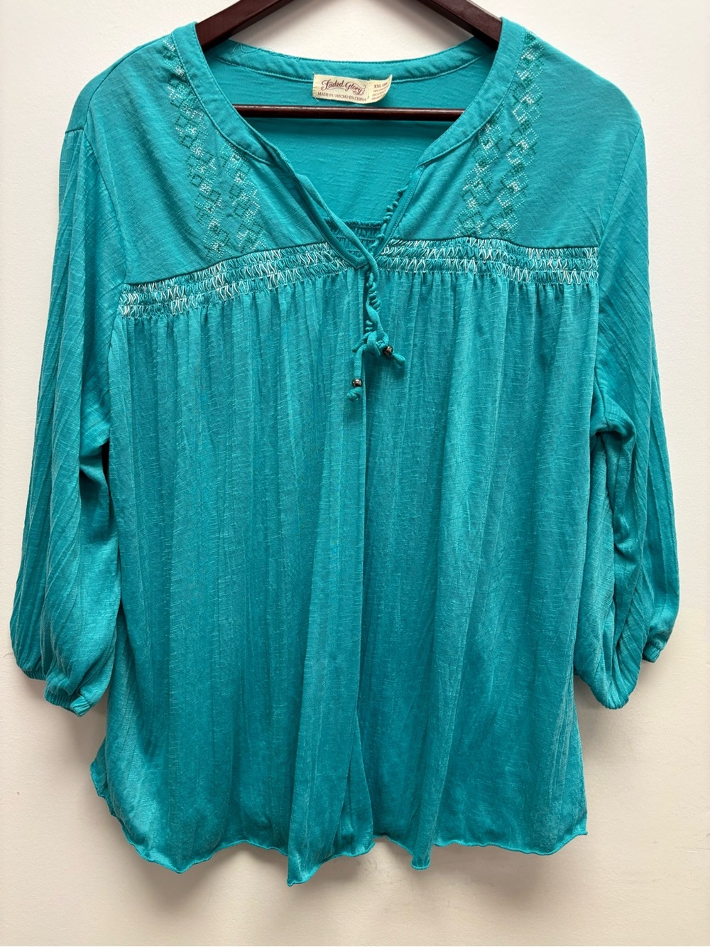 4 for $25 💙 Faded Glory Peasant Blouse – Size XXL (20) 💙